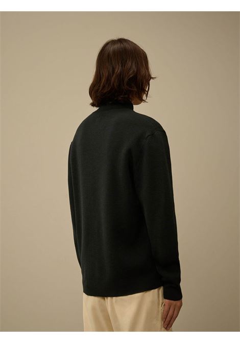 re-wool full zip cardigan man black C.P. COMPANY | 19CMKN202A-006595A |999